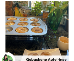 Gebackene Apfelringe