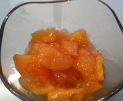 Apfelkompott mit Apfelstücken 