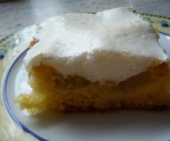 Rhabarberkuchen unter Wolken