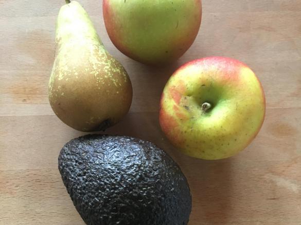 Getreide-Obst-Brei auf Vorrat