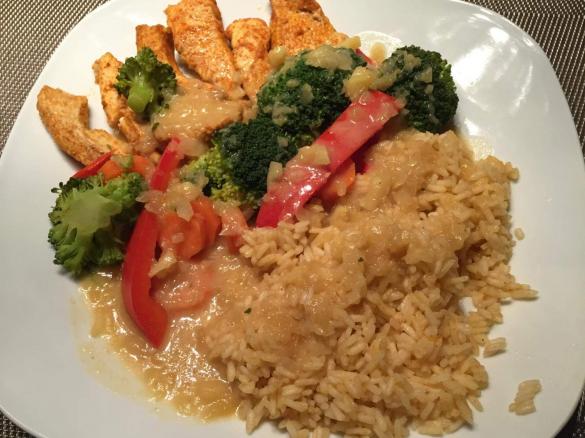 Indisches Curry mit Hühnchen