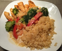 Indisches Curry mit Hühnchen