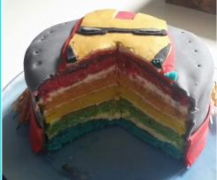 Regenbogentorte klein