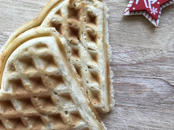Dicke Waffeln für Herzwaffeleisen