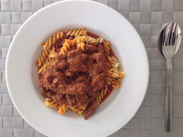 Rindergeschnetzeltes mit Paprika