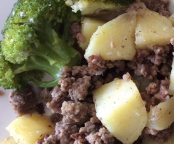 Hack mit Kartoffeln und Rahmbrokkoli