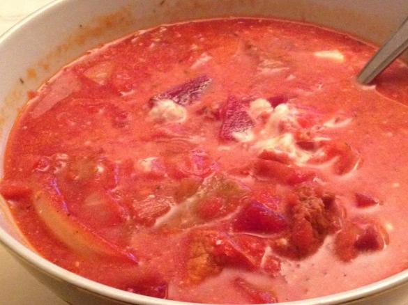 Borschtsch mit Rindfleisch