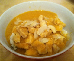 Variation von Chicken Korma
