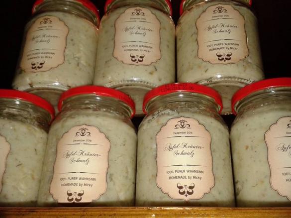 Apfel Kräuter Schmalz