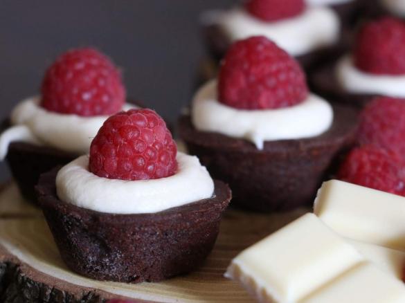 Tartelettes mit weißer Schokolade - Schokomürbteig - Muffins