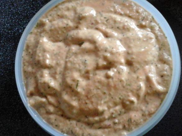 vegan Cocktailsauce, Cocktailsoße grillen Dip für Gemüsesticks 