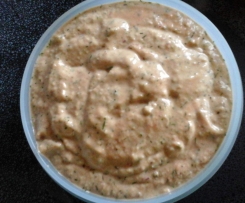 vegan Cocktailsauce, Cocktailsoße grillen Dip für Gemüsesticks 