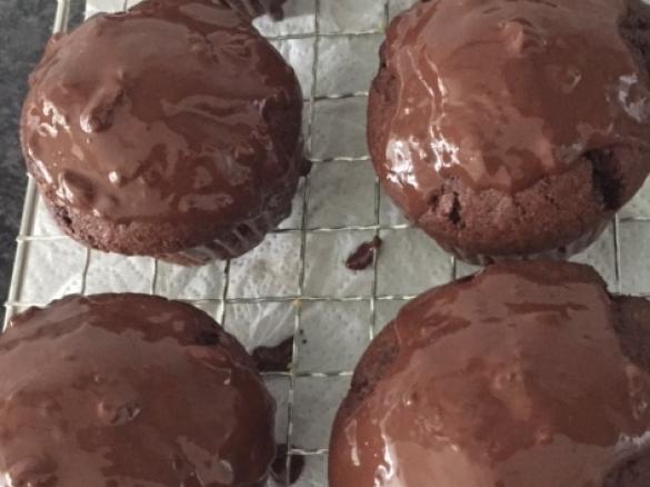 Weihnachtliche Schokomuffins