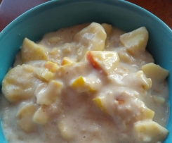 WW Porridge / Haferbrei mit Apfel, Banane und Zimt