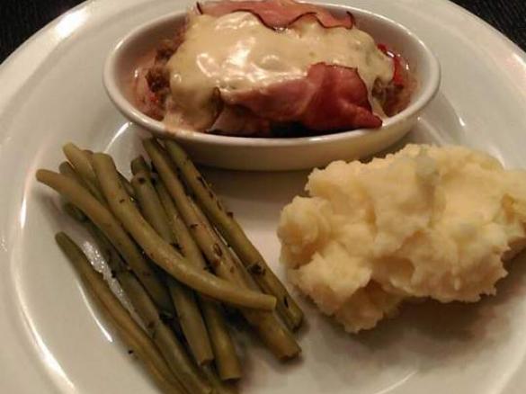 Mini-Hackbraten mit Kartoffelstampf ... all in one