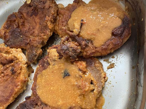 Kotelett aus dem Backofen