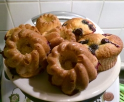 Mini-Joghurtkuchen mit Blaubeeren