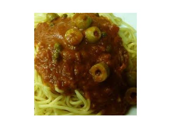 Spaghetti Olkasa (Oliven,Kapern,Sardellen)
