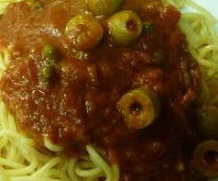 Spaghetti Olkasa (Oliven,Kapern,Sardellen)
