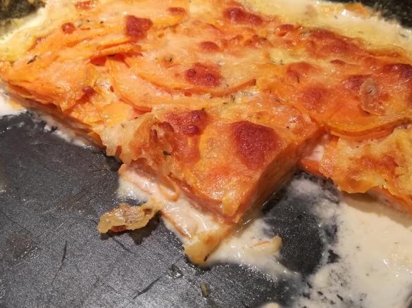 Süßkartoffel-Gratin