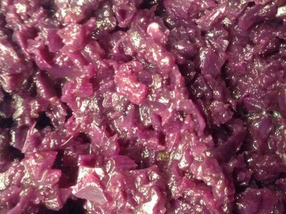 Apfelrotkohl