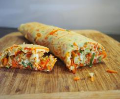 Ofenpfannkuchen mit Gemüse und Schafskäse