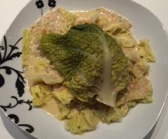 Wirsingspäckchen mit Schweinefilet