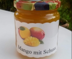 Mangomarmelade mit Schuss
