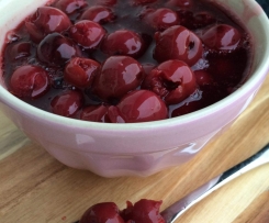 heiße Zimtkirschen - Kirschsoße zu Desserts