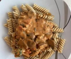 Tomaten Champignon Sahne Sauce