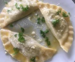 Pilz Ravioli mit Champignons