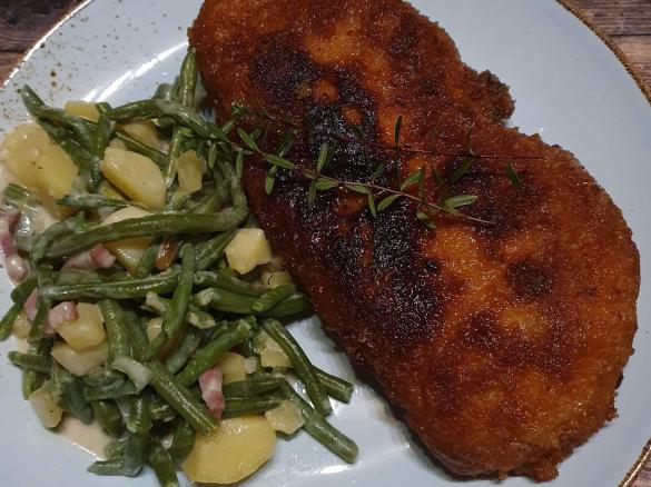 Bohnengemüse, Bohnen Kartoffeln untereinander