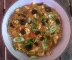 Zucchini-Reis-Topf mit Hackfleisch