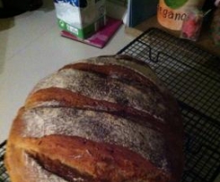 Variation von Landbrot Backhausart