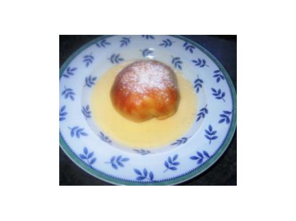 Apfelnudeln mit Vanillesoße