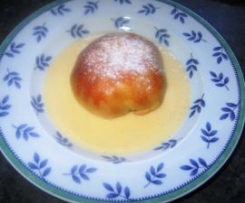 Apfelnudeln mit Vanillesoße