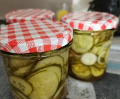 Süß-scharfe Sandwichgurken