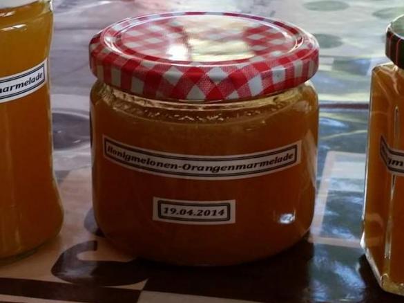 Honigmelonen-Orangenmarmelade