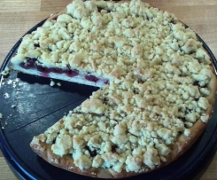 Streuselkuchen (Hefeteig) mit Obst