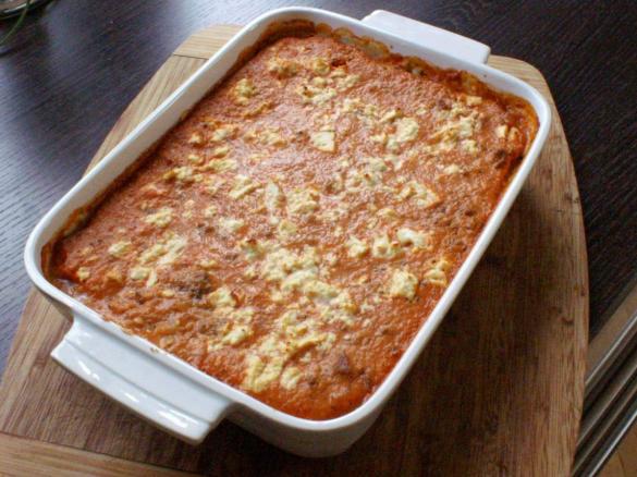 Griechischer Nudelauflauf