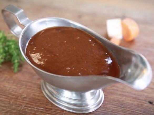 Dunkle Grundsauce, vegetarisch