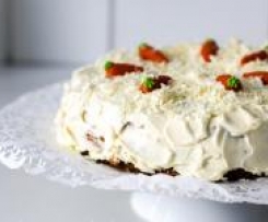 Variation von Carrot cake mit Vanilla Frosting - Karottentorte