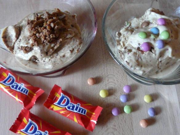 Eis mit Smarties oder Daim Wie beim Mc D....