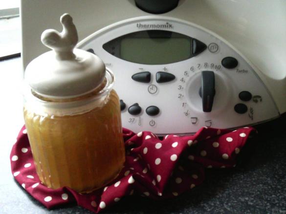 Rhababerkonfitüre mit Ginger Ale