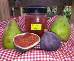 Birnenkonfitüre mit Feige