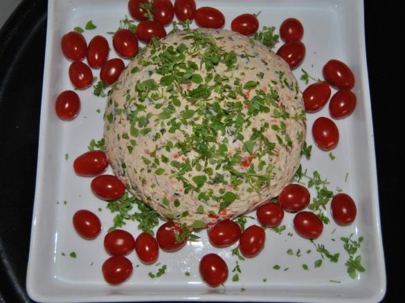 Basilikum-Frischkäse-Terrine