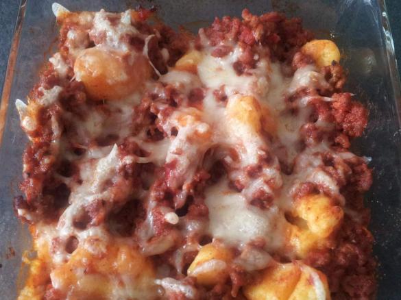 Gnocchi Bolognese überbacken