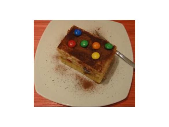M&M Tiramisu-Schnitten