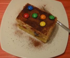 M&M Tiramisu-Schnitten