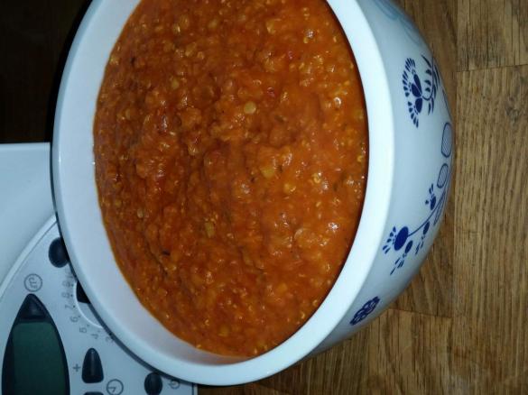 Vegetarische Bolognese mit roten Linsen